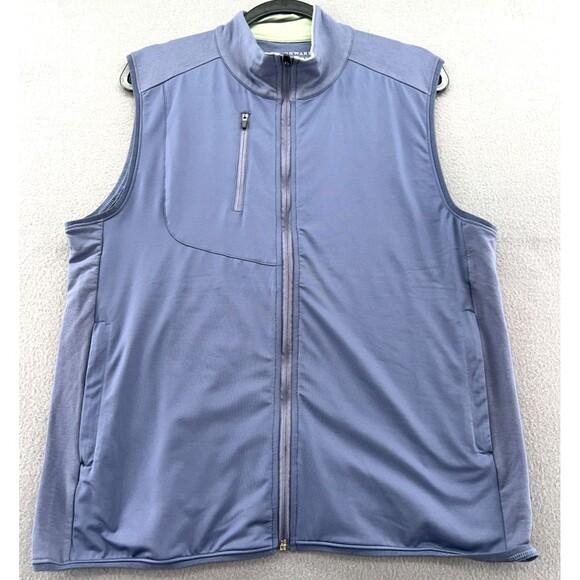 Onward Reserve Vest Mens Size M Blue Summit Micro French Terry Vest Sleeveless - Picture 1 of 10